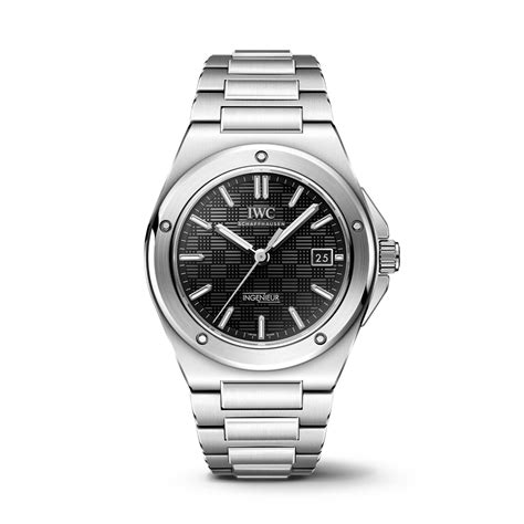 IWC Ingenieur Black Dial Stainless Steel Automatic Men's 